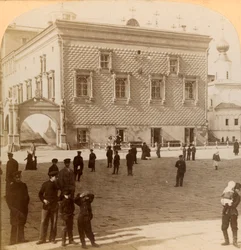 Famous Red Staircase and Old Palace, Moscow, Russia, 1900