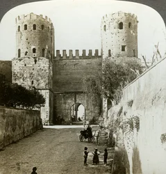 Gate of St Sebastian in the Aurelian Wall, Rome, Italy