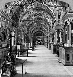 Interior of the Vatican Library, Rome, Italy