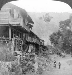 Native Village, Teesta Bridge near Darjeeling, India
