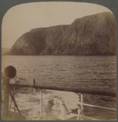North Cape - from the west - land of the Midnight Sun...Northern Norway, 1902