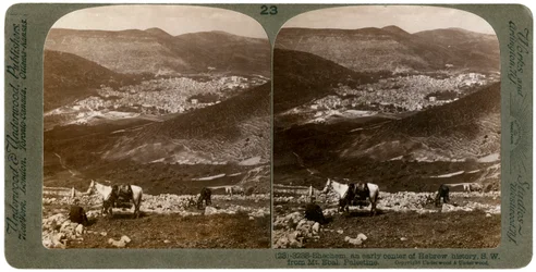 Shechem, South-West from Mount Ebal, Palestine, 1900s