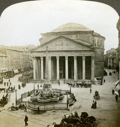 The Pantheon and the Piazza della Rotunda, Rome, Italy