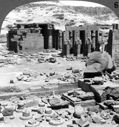 The Ramesseum, the Temple of Ramses II, at Thebes, Egypt