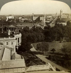 The White House and the Treasury Building, Washington DC, USA