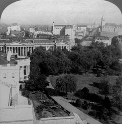 The White House and the Treasury Building, Washington DC, USA