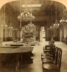 The famous Roulette Salon, Casino, Monte Carlo, Monaco, 1897