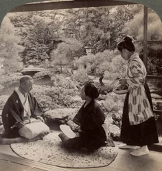 The gardens of the home of Mr Y. Namikawa, leader in the art industries, Kyoto, Japan, 1904