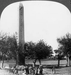 The Obelisk of Heliopolis, Egypt, 1905