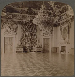 Throne Room, Royal Palace, Berlin, with Plate-Laden Sideboard and Regal Decorations, Germany