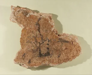 Fragment of a Mural Featuring a Horse Rider