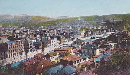 Postcard Depicting Sarajevo and the Appel Quay