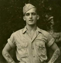 Tattooed American Soldier, c.1941