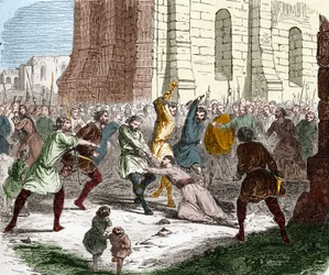 The commune of the city of Laon against the oppression of the bishop Gaudry