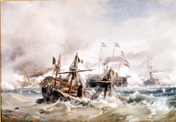 20/07/1866: Battle of Lissa off Dalmatia: the Austrians destroy the Italian fleet