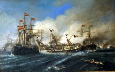 20/07/1866: Battle of Lissa off Dalmatia: the Austrians destroy the Italian fleet