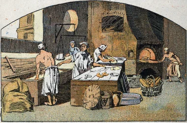 A bakery in the 18th century