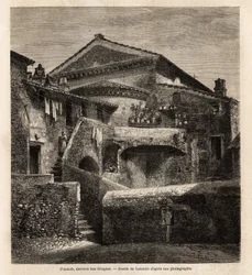 A cloaca behind the chapel of San Crispino