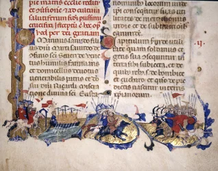 A crusade scene - in Secreta Fidelium Crucis by Marino Sanudo