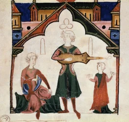 A group of poets and musicians