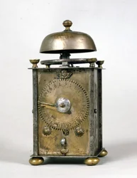 A leafy monastic alarm clock from the beginning of the 16th century, used in convents, it indicated the hours of prayer