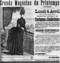 Advertising for the department stores of Printemps in Paris
