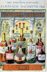 Advertising poster for Cusenier liqueurs