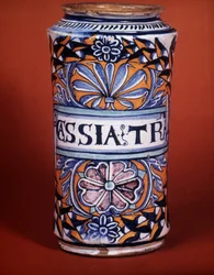Albarello: Pharmacy Vase, Faience