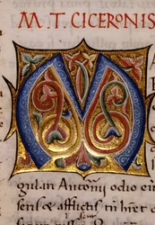 Alphabet: miniaturized letter M