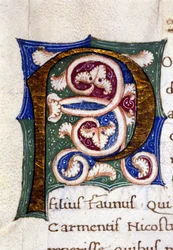 Alphabet: miniaturized letter P