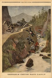 An Accident of a Tank on a Bench in Savoie
