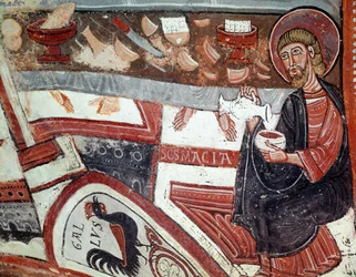 Apostle Serving Wine (detail)