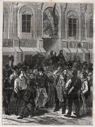 Armand Barbes, French revolutionary (1809-1870) before his arrest on 12 May 1839 - Engraving of 1882 in 