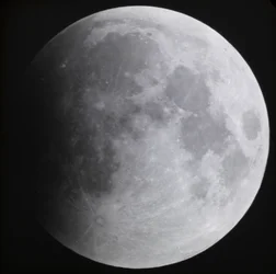 Astronomical Glass Plate Slide of the Moon Lunar Eclipse, 1910