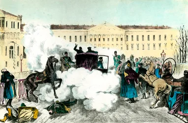 Attack on the Tsar: Assassination of the Russian Emperor Alexander II (1818-1881) in St. Petersburg