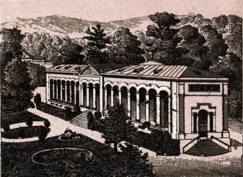 Baden Baden, Germany: view of the Colonnade