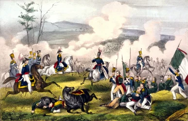 Battle of Palo Alto: on 08/05/1846 between 2900 Americans under General Taylor and 6000 Mexicans under General Arista
