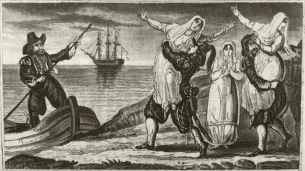 Beakes the Dutch pirate and his crew forcibly carrying off nuns from a Spanish convent