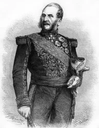 Bernard Pierre Magnan. Maréchal de France (1791 to 1865). engraving from 1865.