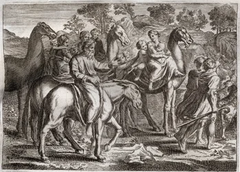 Bible of Royaumont, Old Testament: Return of Jacob. Jacob