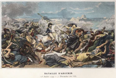 Campaign of Egypt (1798-1801): Joachim Murat during the Battle of Aboukir, July 25