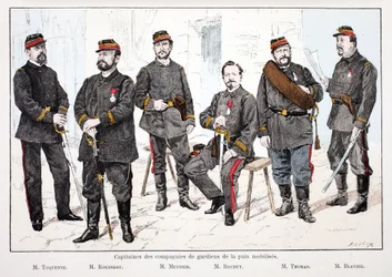 Captains of the mobilized peacekeeping companies (illustration from 