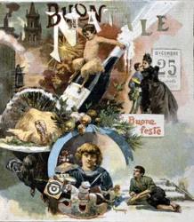 Italian Christmas card. 1893