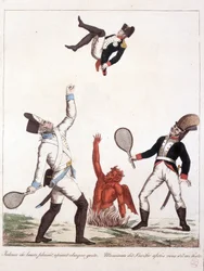 Cartoon about Napoleon Bonaparte - in Napoleon I, Caricatures, Dummy Collection. 1814 - 1815. B.H.V.P.