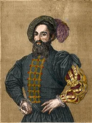 Cesare Borgia, Duke of Valencia. (engraving) (19th century)