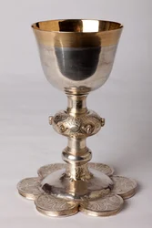 Chalice of Chaplain Georges Coquere. Metalsmithing, Gold and Silver