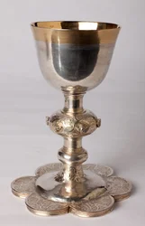 Chalice of Chaplain Georges Coquere. Metalsmithing, Gold and Silver