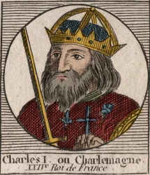 Charlemagne (Carolus Magnus, Charles the Great) (747-814), King of the Franks and Christian Emperor of the West (engraving from 