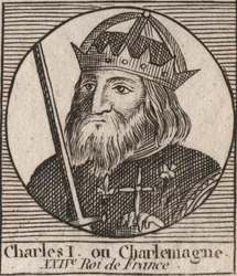 Charlemagne (Carolus Magnus, Charles the Great) (747-814) King of the Franks and Christian Emperor of the West - engraving from “Instruction sur l