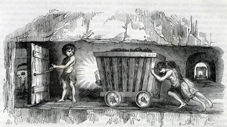 Children working in the coal mines in England